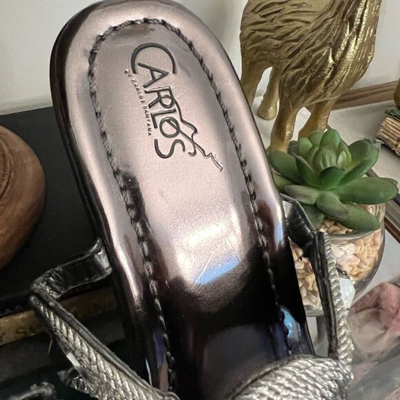 Women’s Carlos Santana metallic dress sandal.  Size 8M - Picture 9 of 11